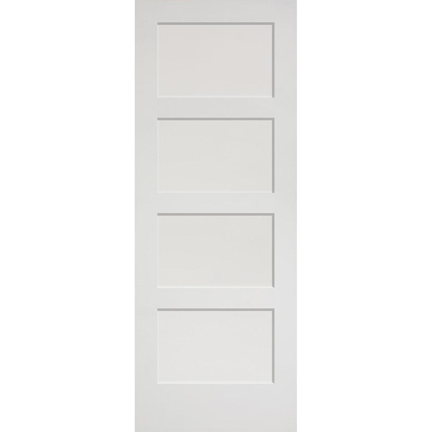 30"x80" 4 Panel Shaker Prehung Stile & Rail Door 4-5/8”