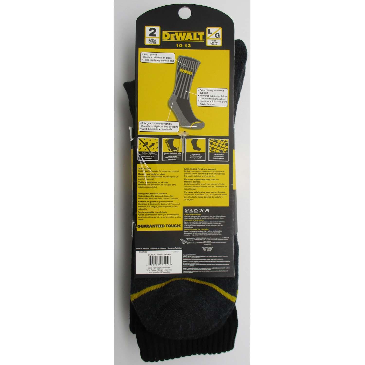 1/2 Cushion Work Socks 2/Pack