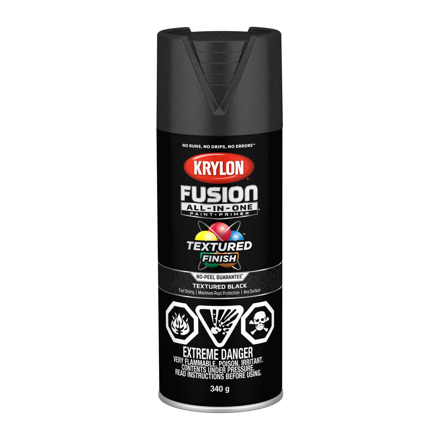 Fusion Spray Paint Textured Black 340g