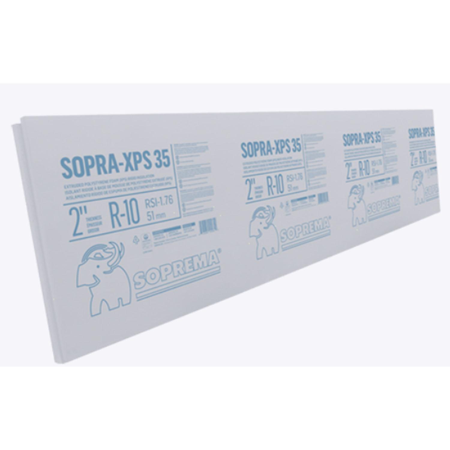Sopra-XPS 35 Shiplap 4 Sides 2' x 8' x 1"
