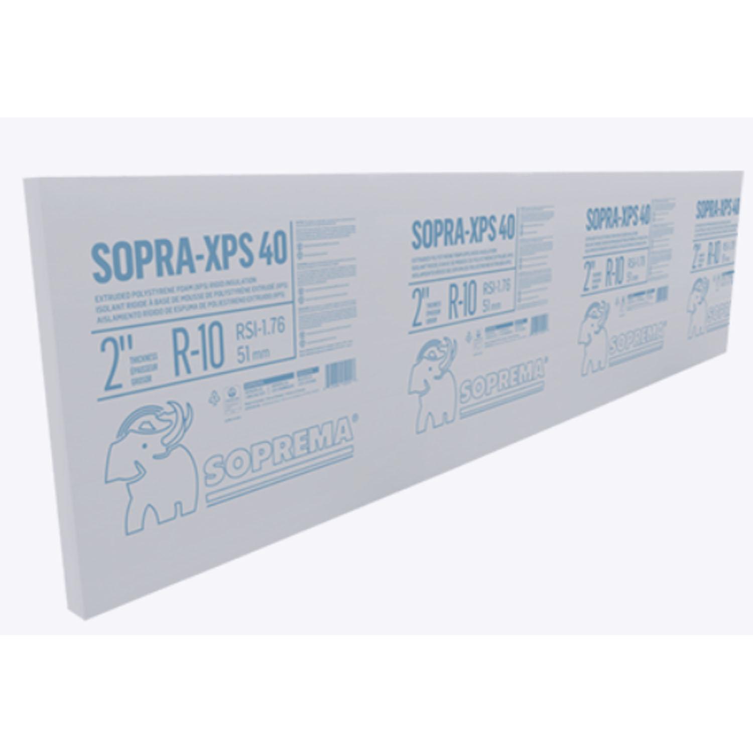 Sopra-XPS 40 Carré 2' x 8' x 1.5"