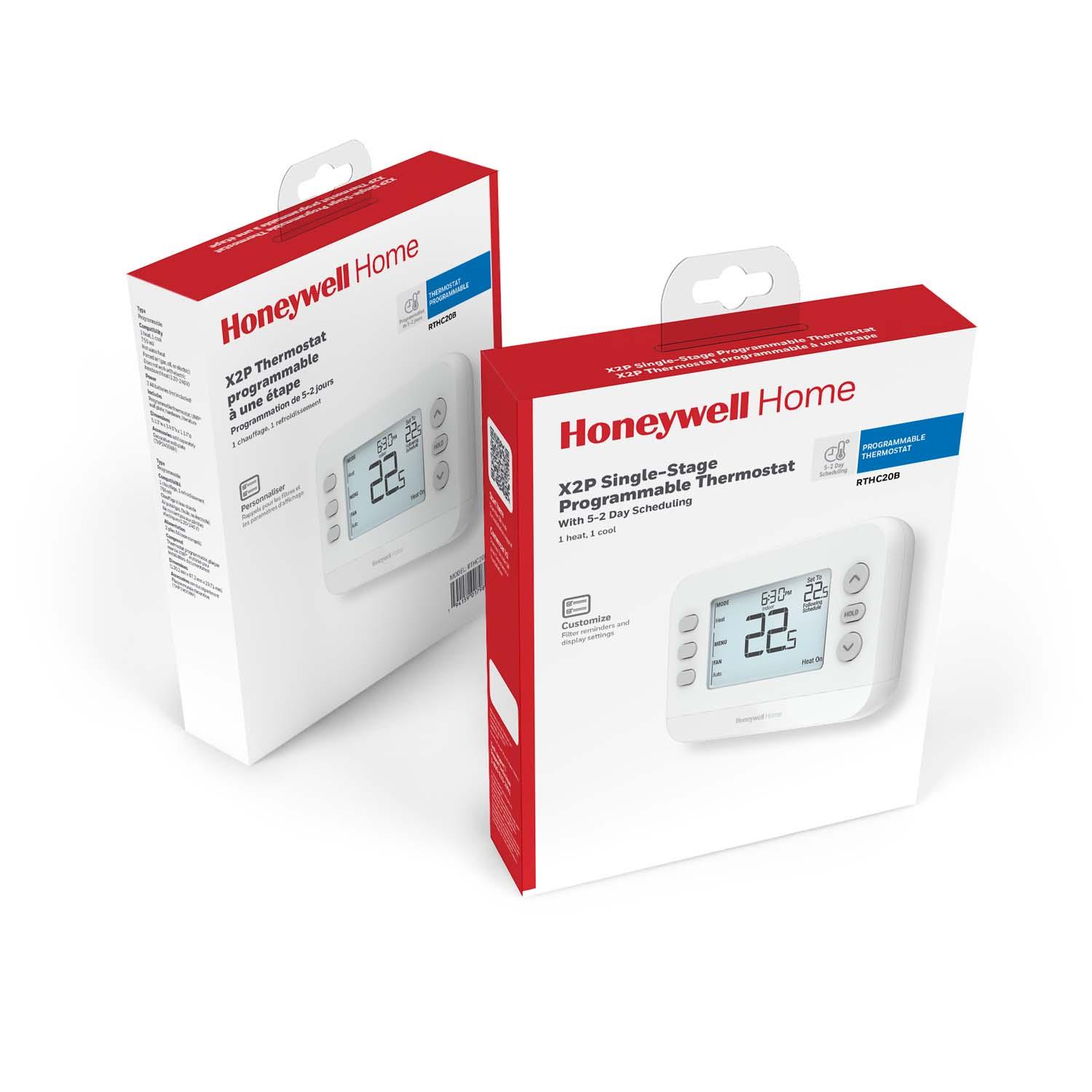 X2P Programmable Thermostat Single Stage 5-2 Day