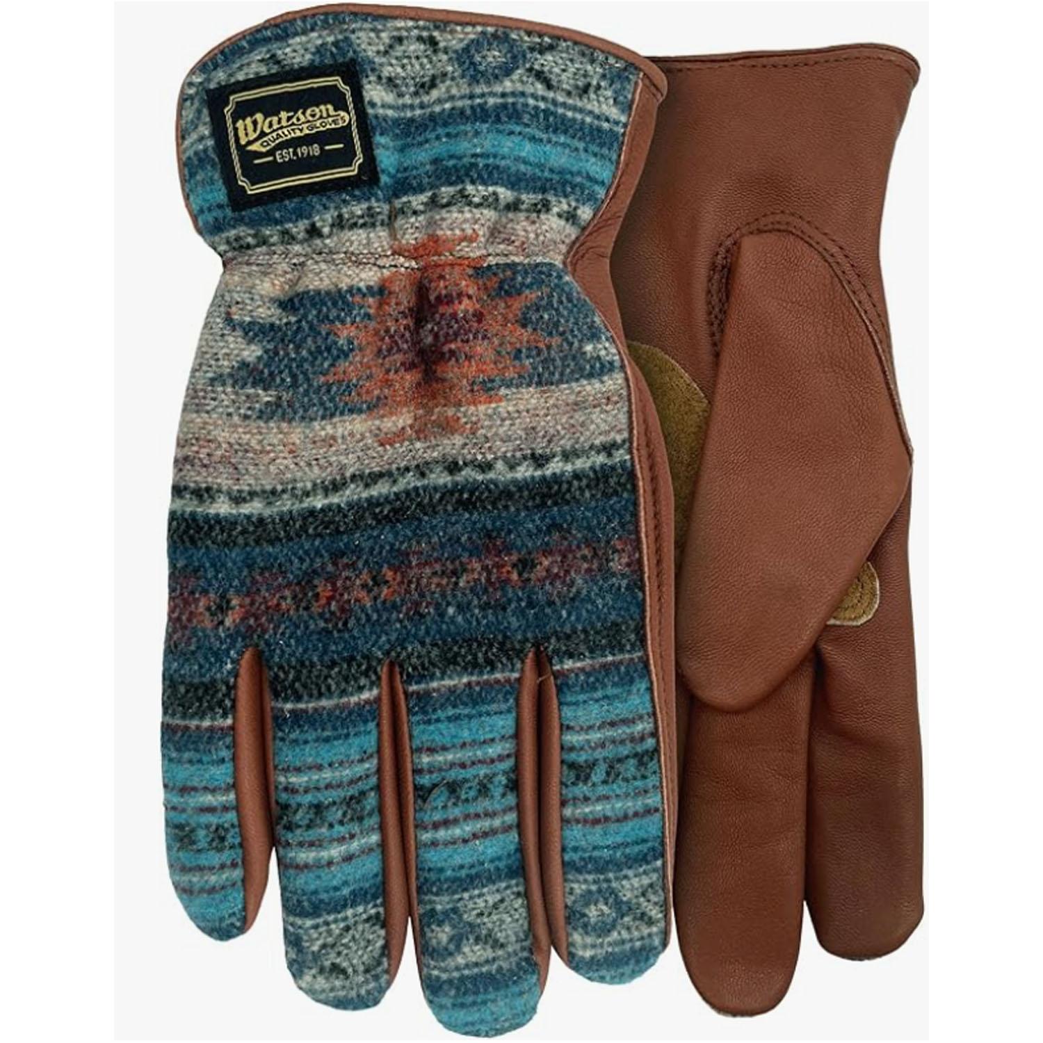 Jacquard Goatskin Driver Cowsplit Palm Patch-S