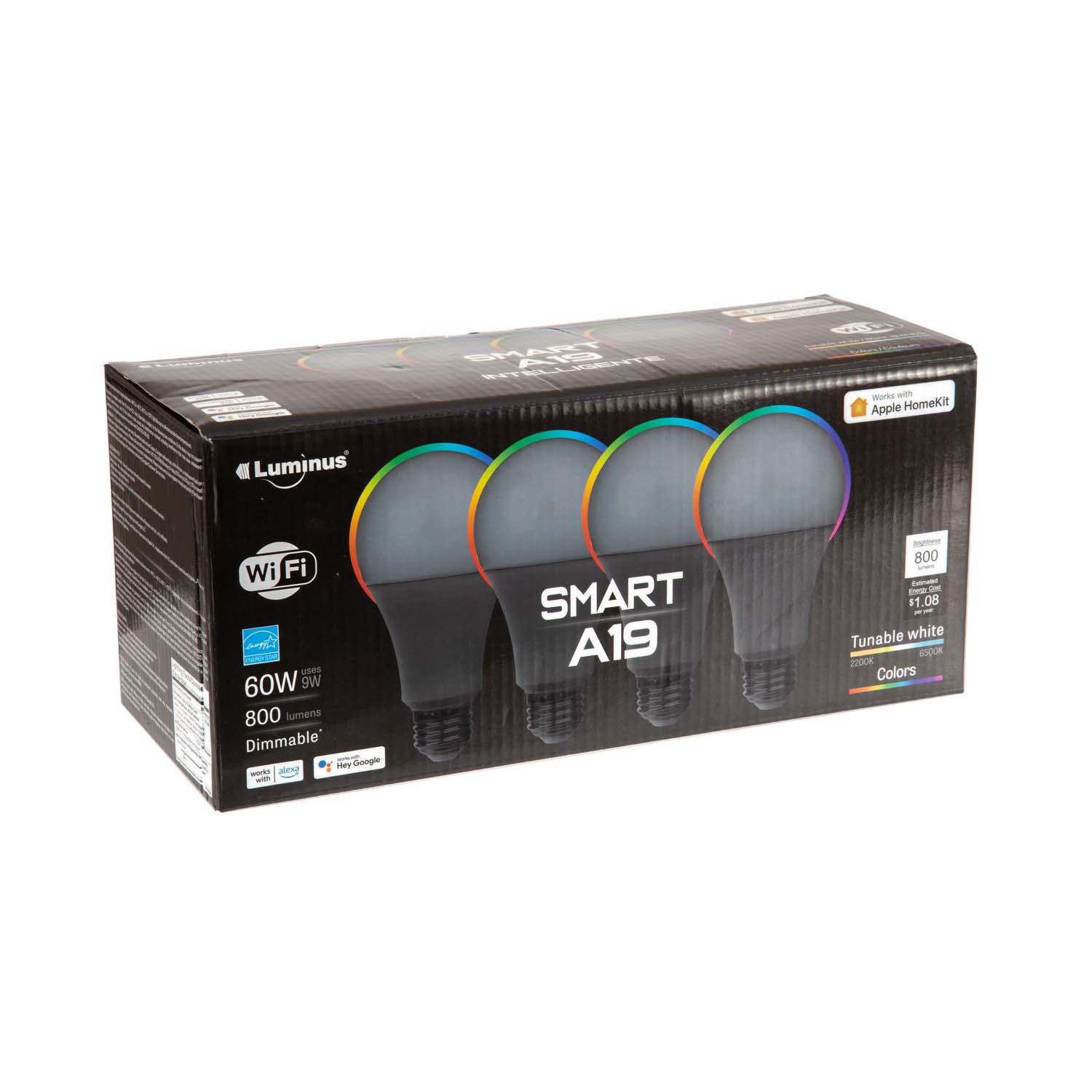 Smart A19 HK RGB + CCT-4/Pack