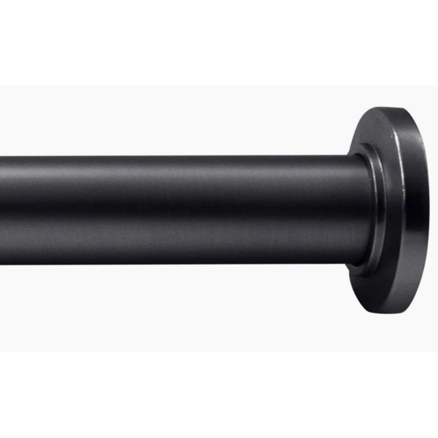 Draper 41"-76" Tension Shower Curtain Rod Black