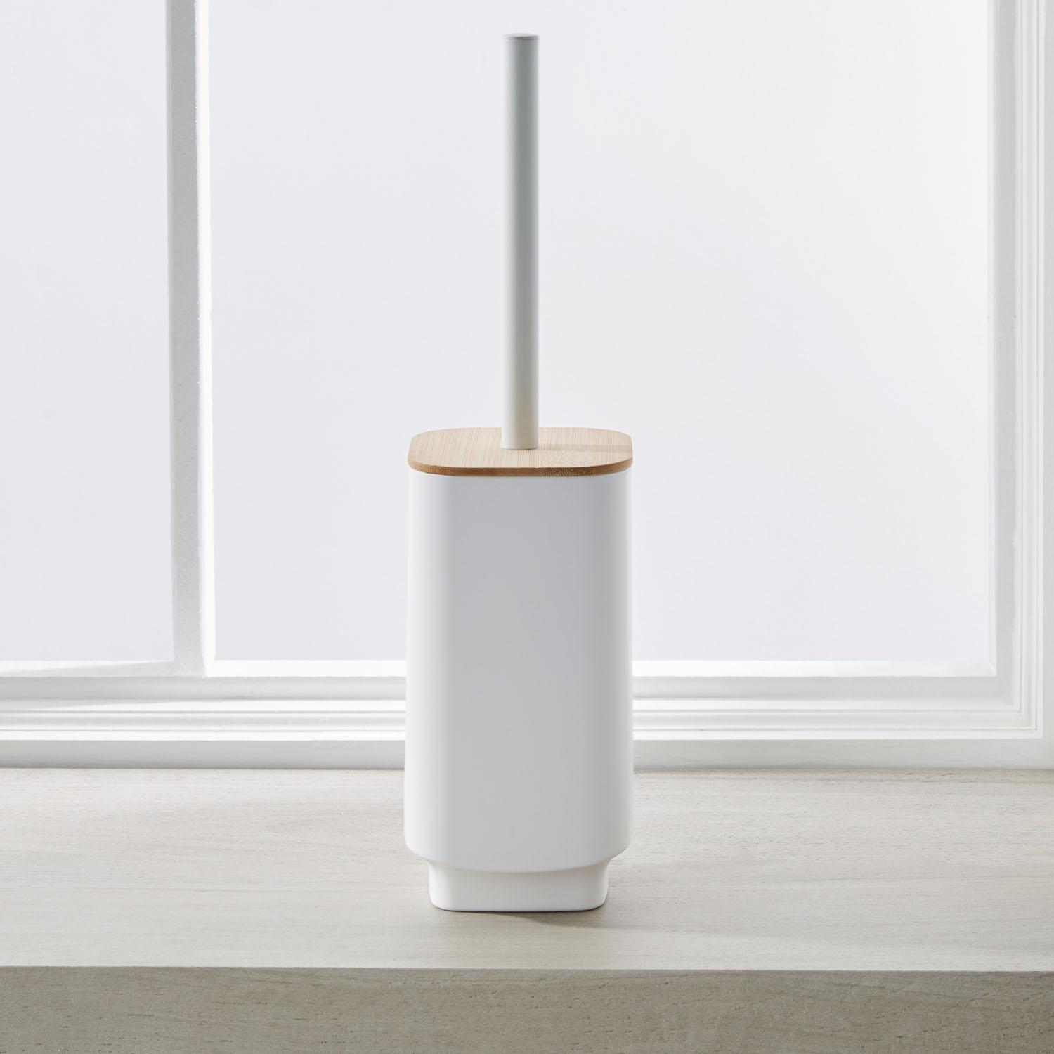 N&T Aspen Toilet Brush Polypropylene Bamboo White