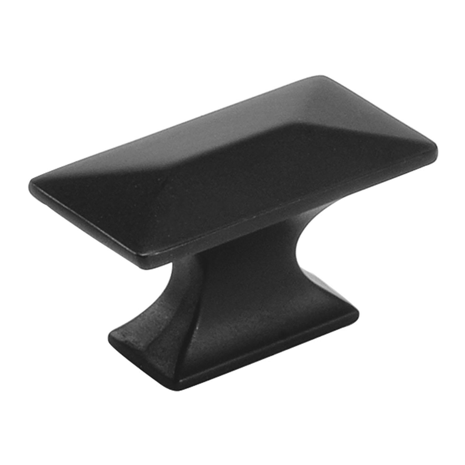 1-3/4" x 15/16" Bungalow Cabinet Knob- Matte Black