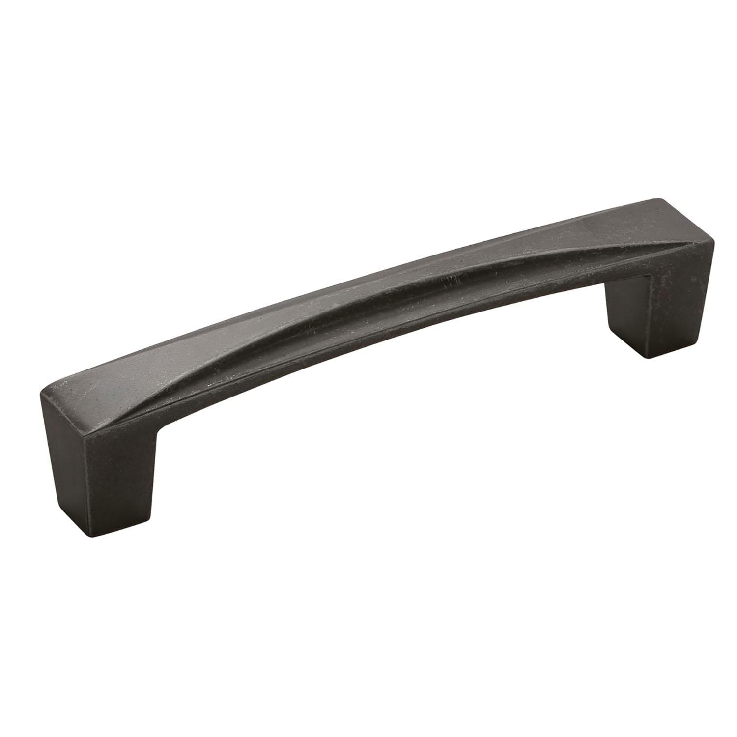3-3/4" Center to Center Crest Bar Pull- Black Nickel Vibed