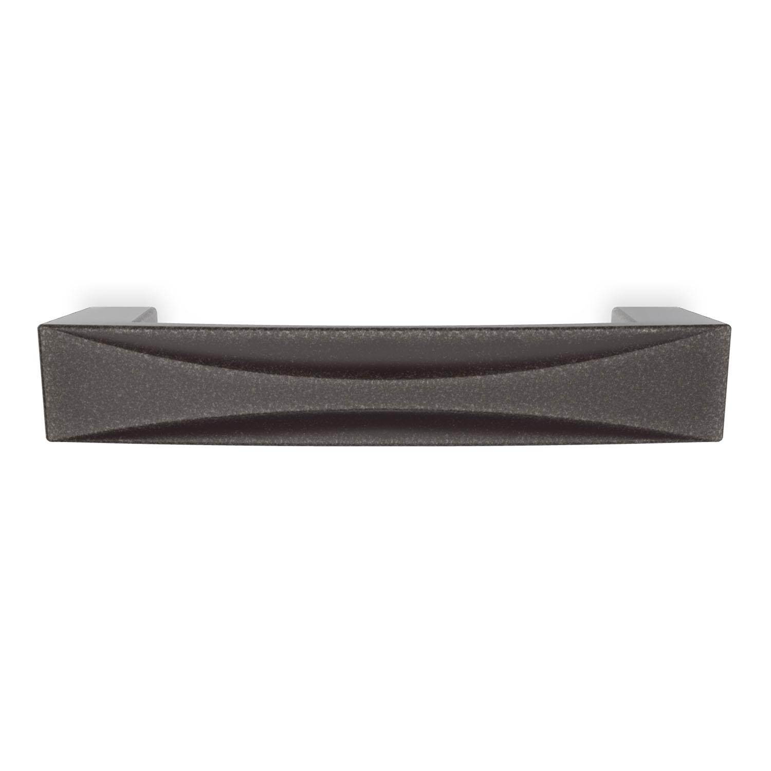 3" Center to Center Crest Pull- Black Nickel Vibed