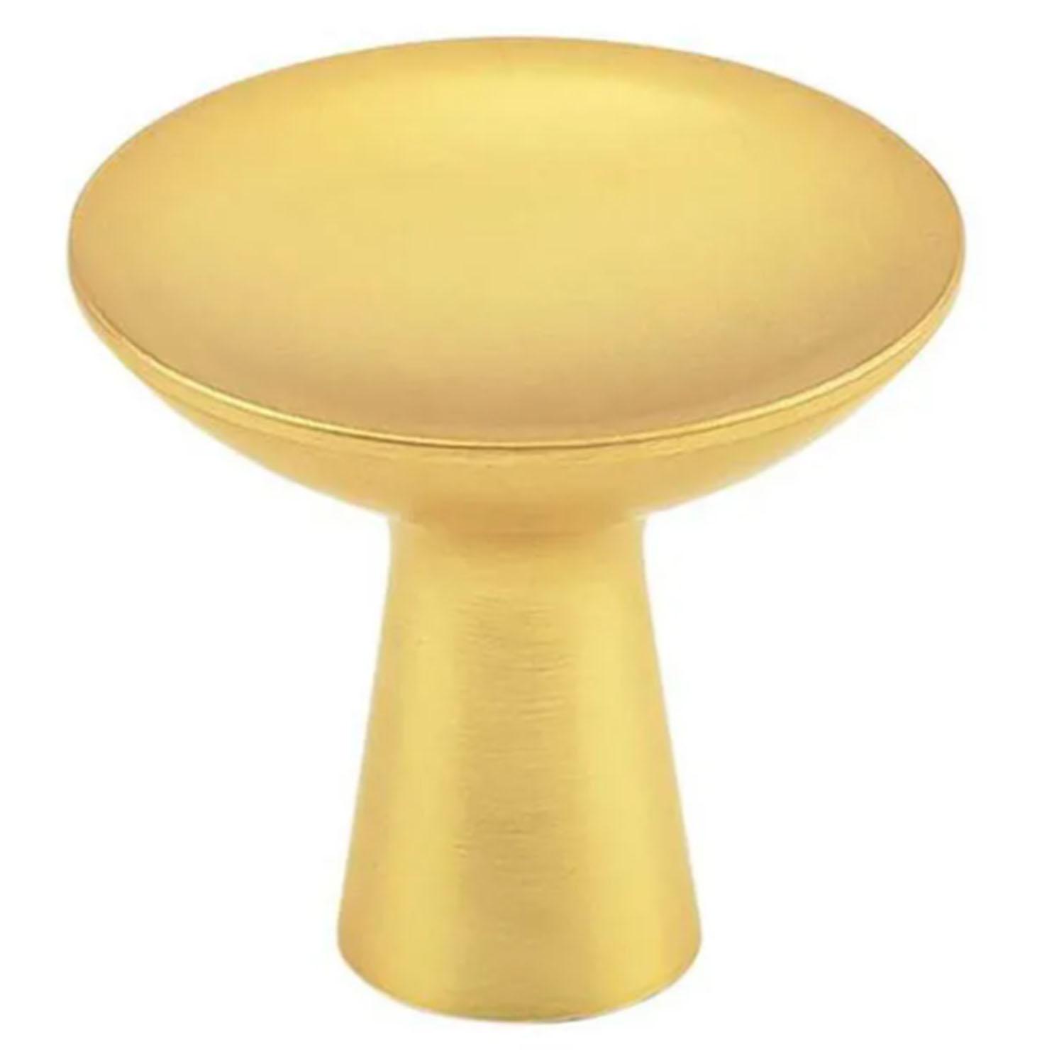2-5/16" Diameter Maven Cabinet Knob- Brushed Golden Brass