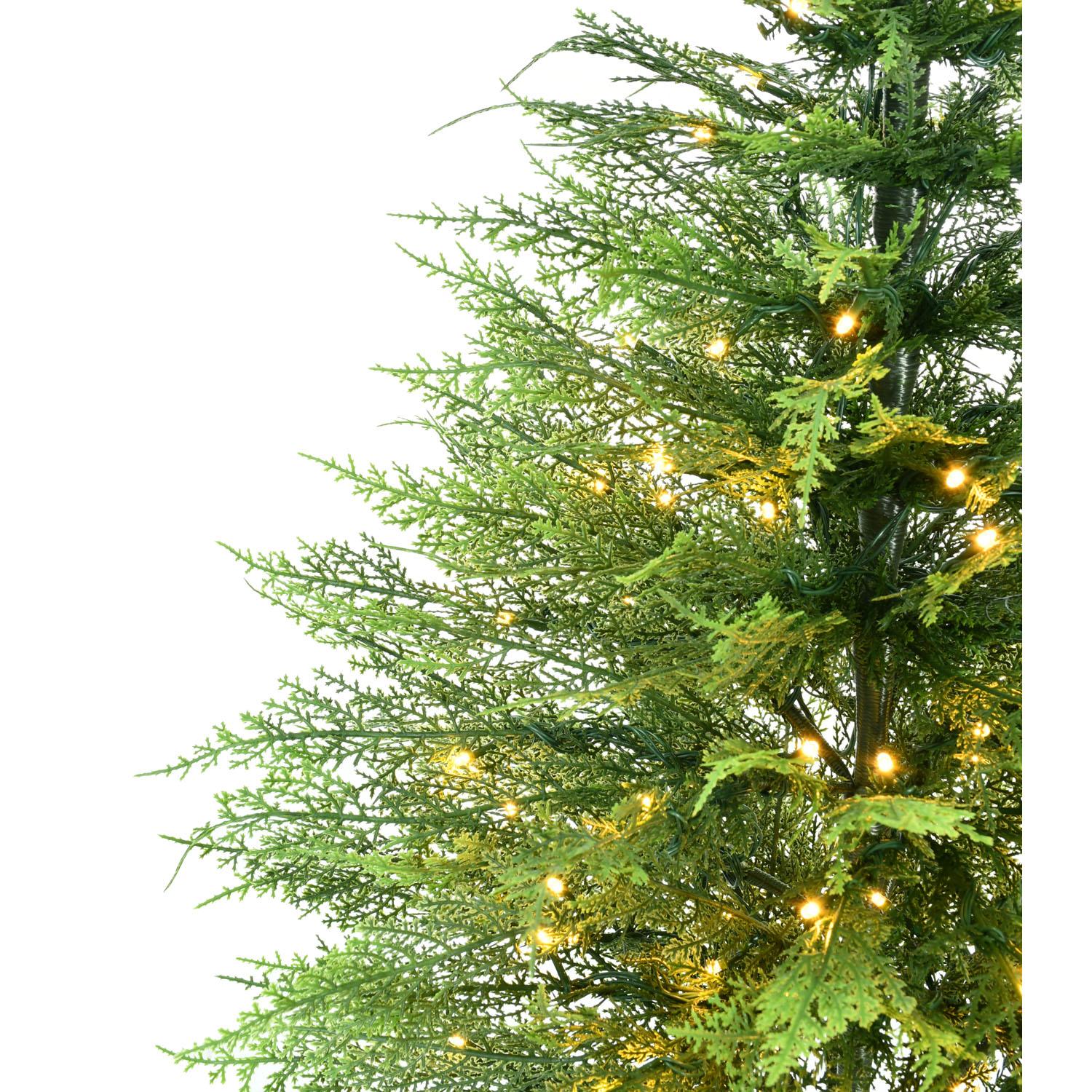 Cedar Tree 3' with 100 LED Warm White Lights 8 Function