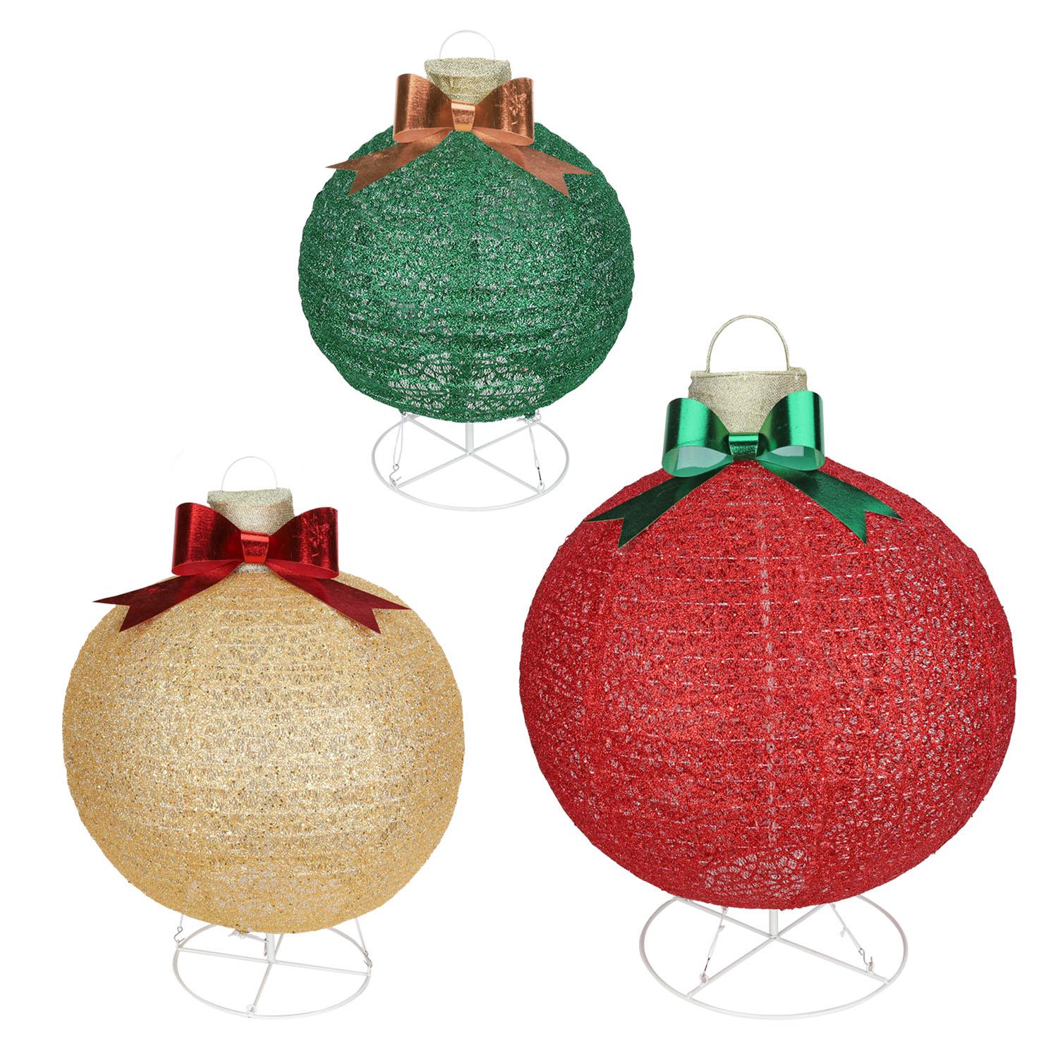 Ornament Trio Pop-Up with 220 LED Lights
