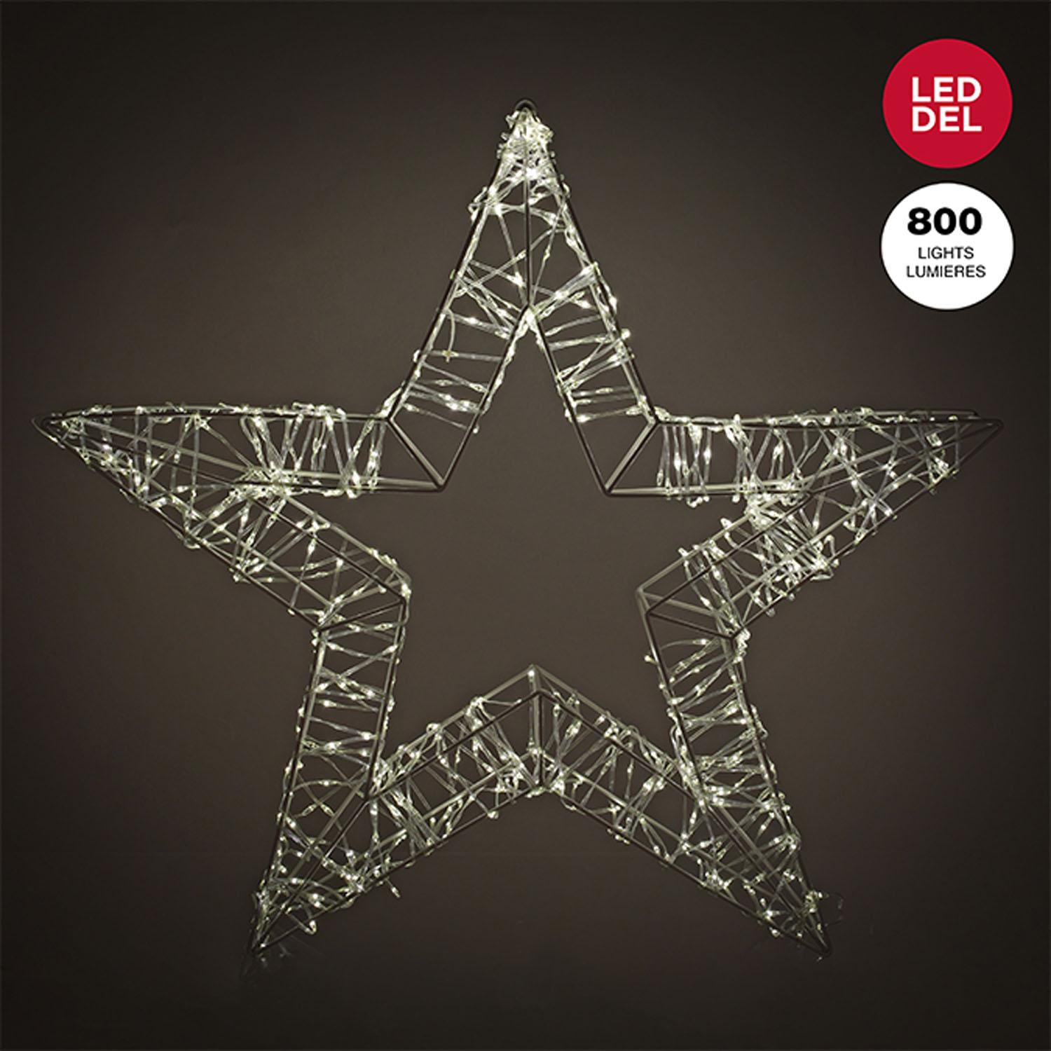 Étoile 24" avec 800 lumières DEL blanc chaud