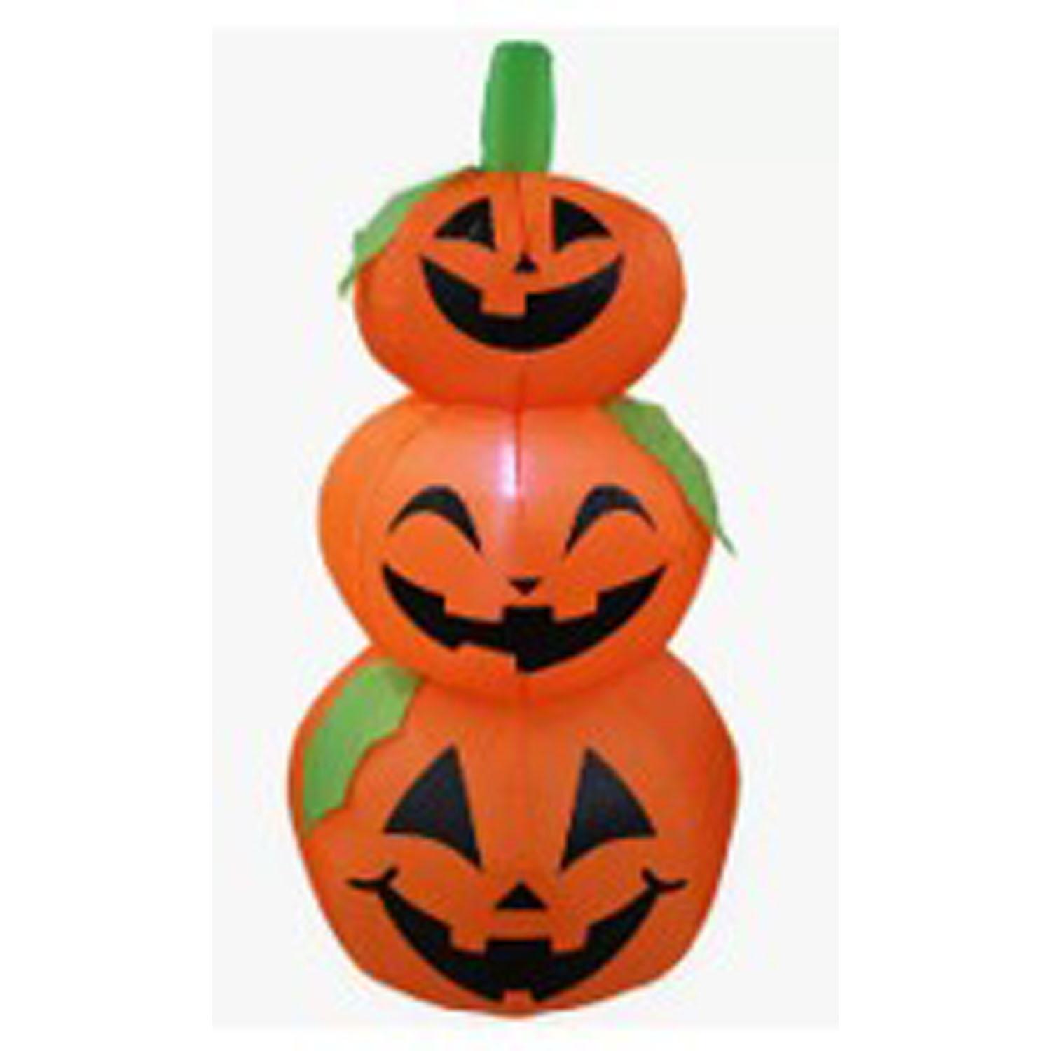 Inflatable Led Triple Stacked Pumpkins 5'