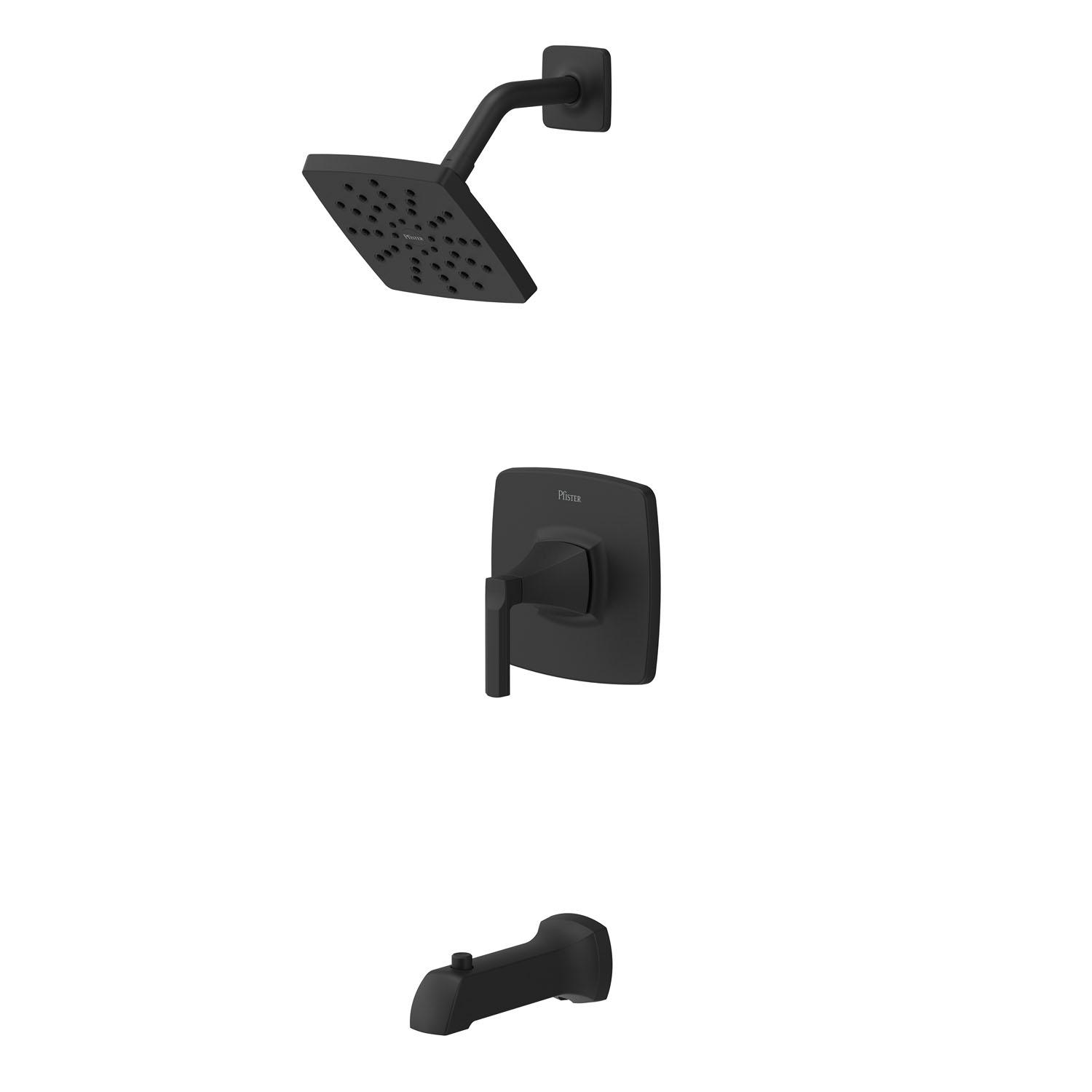 Vaneri Tub & Shower Faucet Matte Black