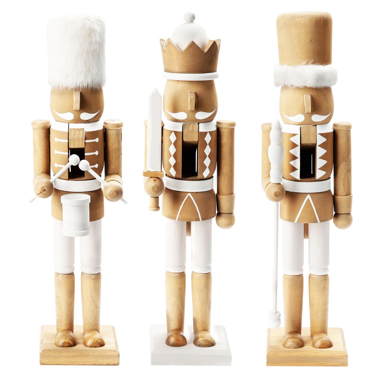 Wooden Soldier Nutcracker 15" 3 Assorted