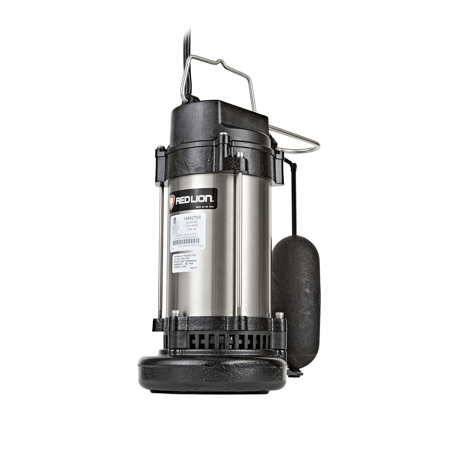 Pompe puisard inox flotteur décl. 1/2 HP