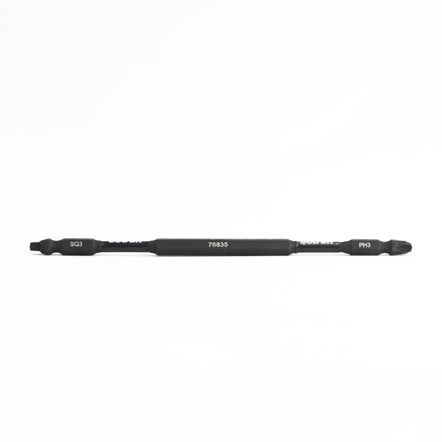 6 Inch SQ#3-PH#3 Double Ended Impact Torsion Screwdriver Bit