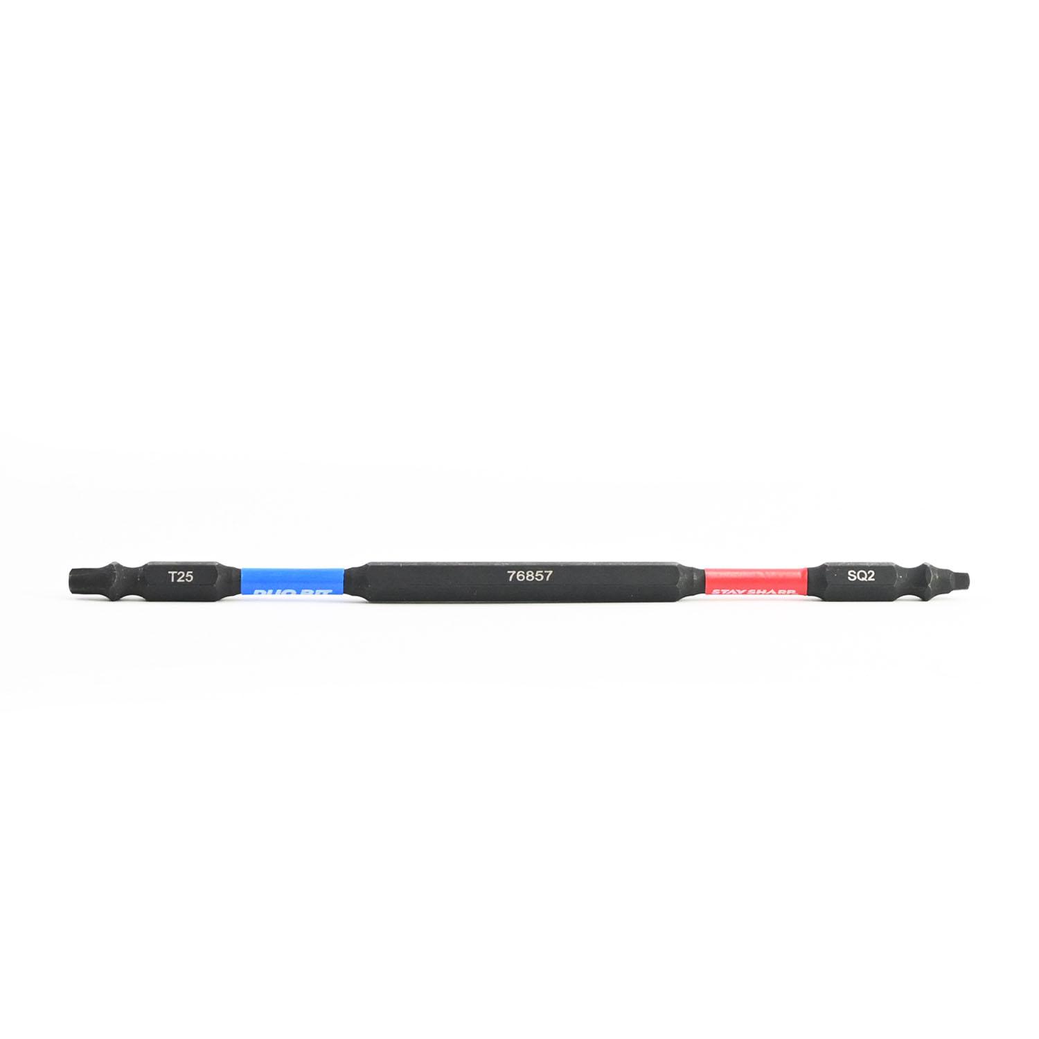 6 Inch SQ#2-T25 Double Ended Impact Torsion Screwdriver Bit