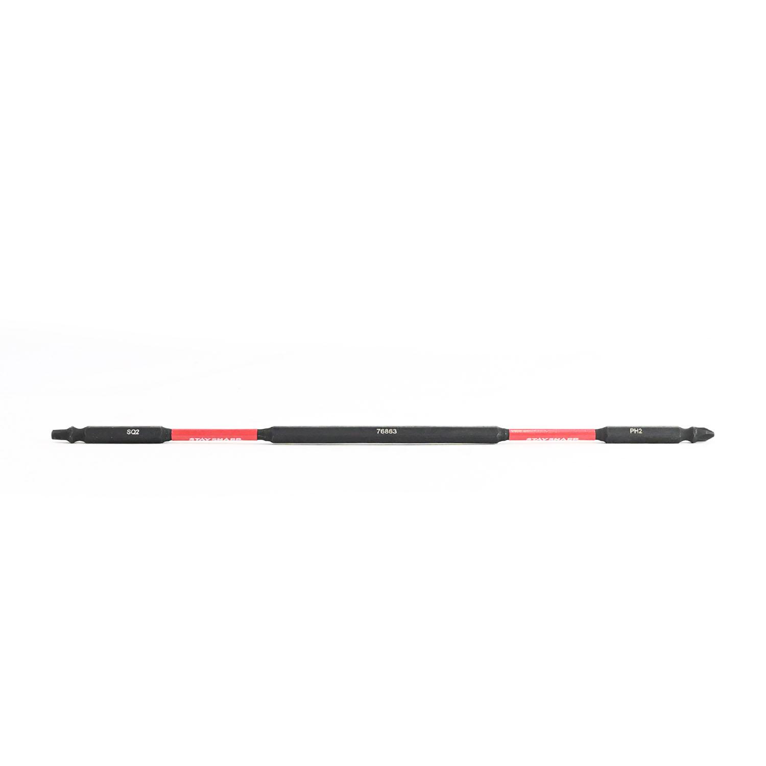 10Inch SQ#2-PH#2 Double Ended Impact Torsion Screwdriver Bit