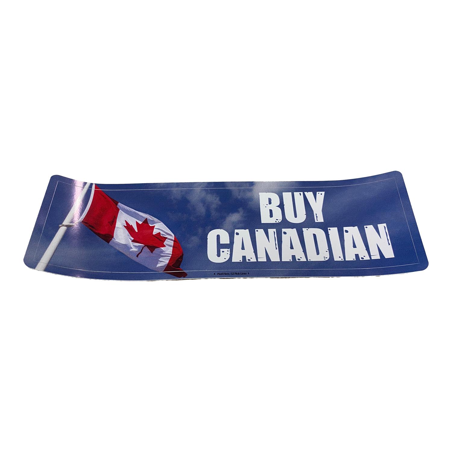Vinyl Bumper Sticker-Buy Canadian